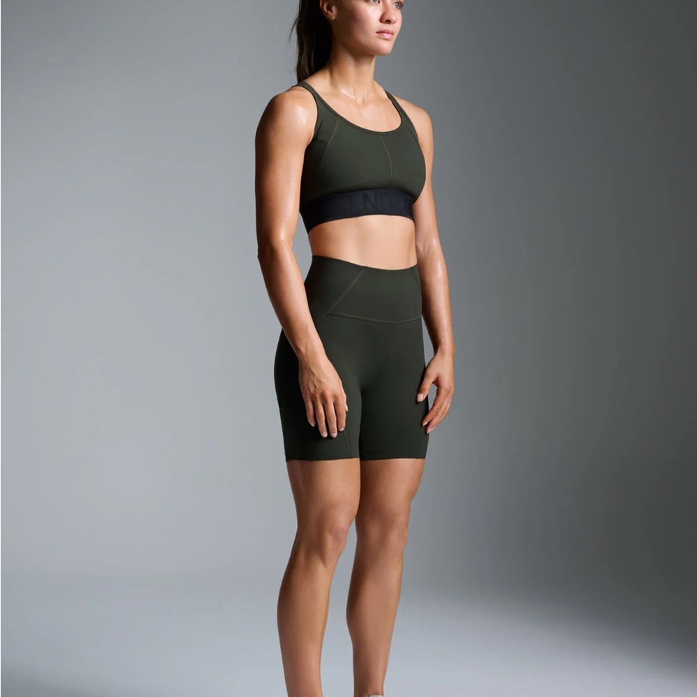 LNDR Olive Green 7” Bike Shorts